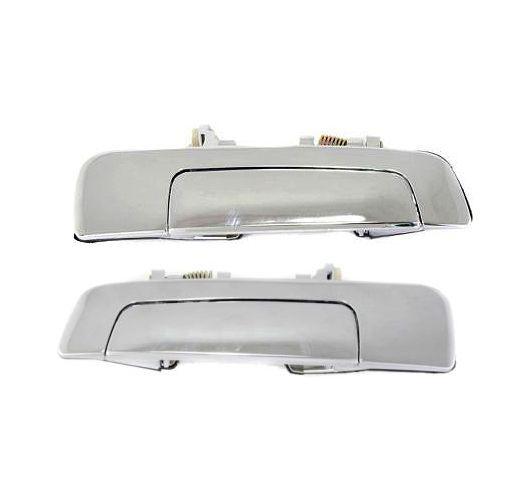 New rear door handles exterior outer all chrome pair set 97-01 mitsubishi mirage