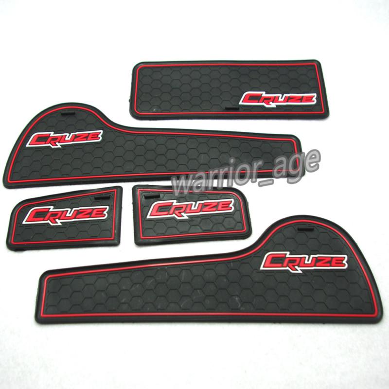 5pcs non-slip interior door cup mat anti-slip for chevrolet cruze 2009 2010 2011