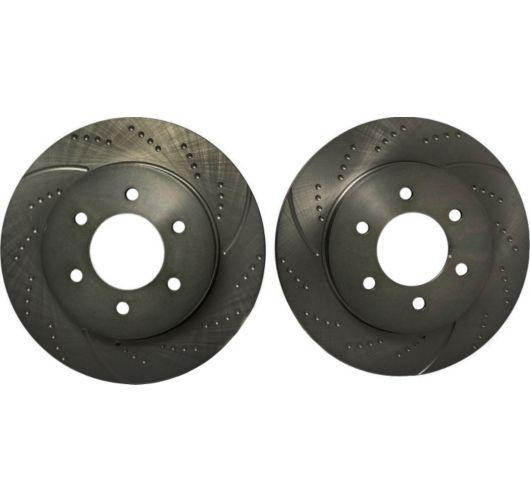 New brake disc set of 2 front left & right side f150 truck lh rh ford f-150 pair