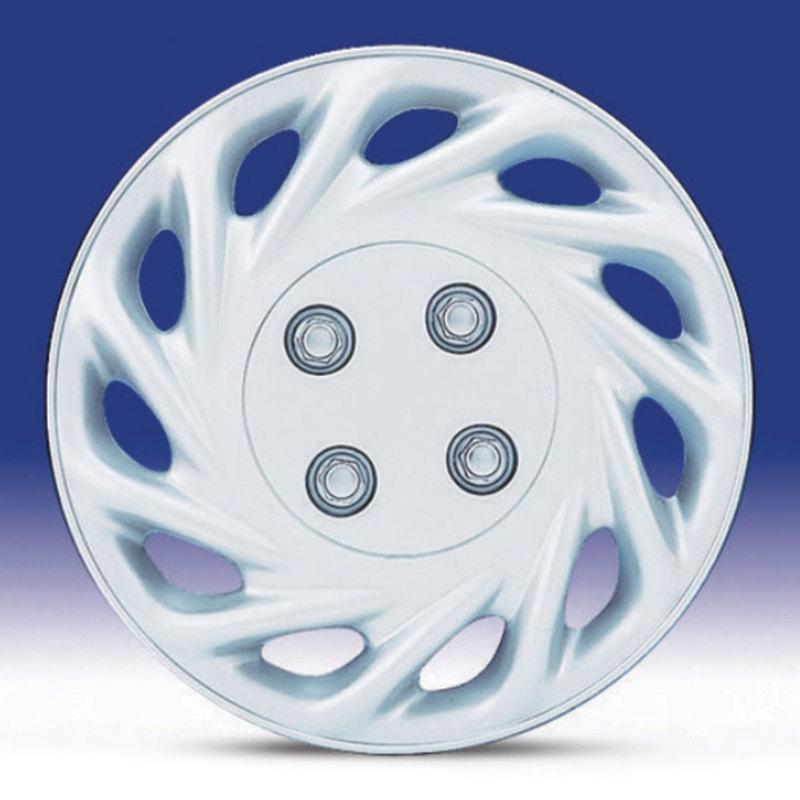 Ford escort style hub caps 13 inch silver abs wheel cover, set of 4