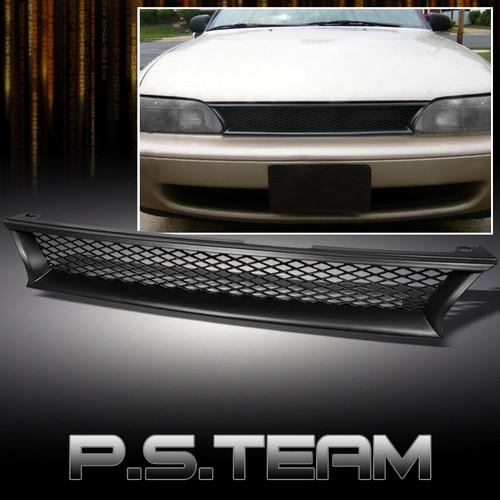 93-97 toyota corolla jdm black style mesh sport front hood grille grill