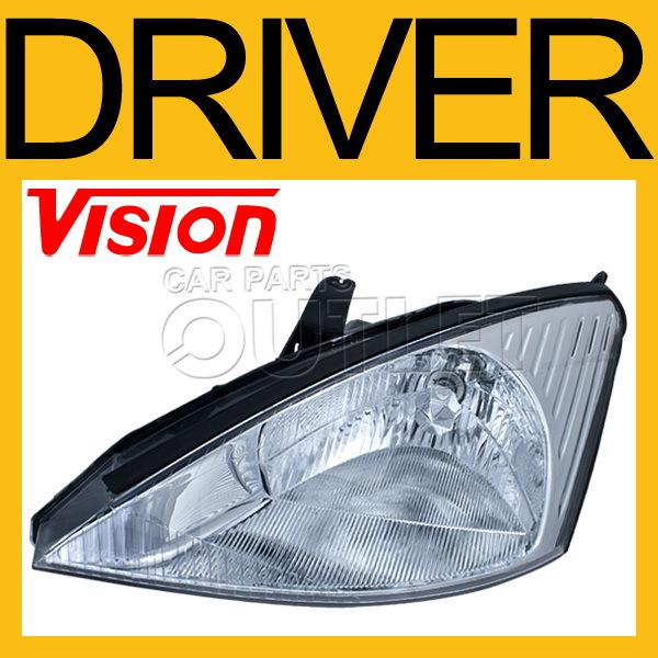 00-02 ford focus head light lamp driver side sedan wagon hatchback left l/h