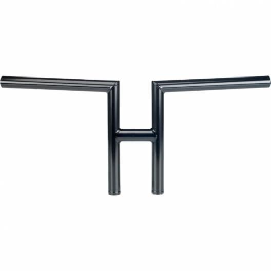 Biltwell 1" black h-bar handlebars harley dimpled 1982 & up 