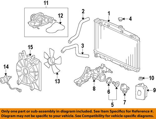 Honda oem 19010-rn0-a52 radiator