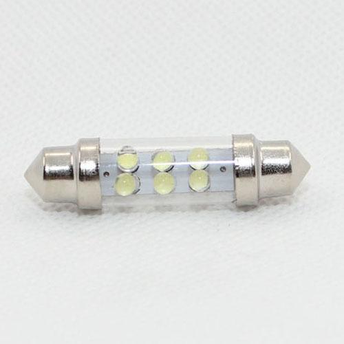 10pcs 42mm 6 led white light 6000k festoon dome bulb lamp 578 211-2 212-2 214-2