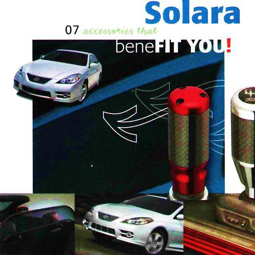 2007 toyota camry solara factory accessories brochure