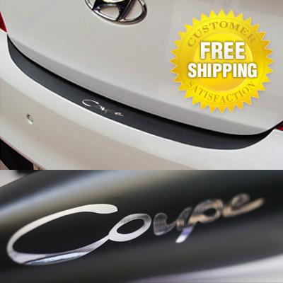 For hyundai genesis cpupe,rear bumper protecter decal stickers matt black chrome