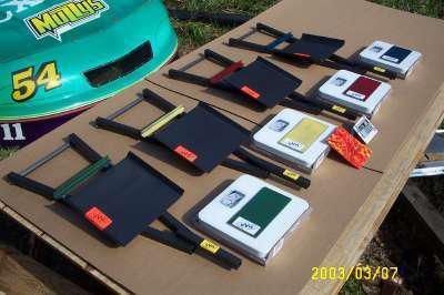 New race car weight scales!! 4 set, dirt&asphalt racing (scales are included)