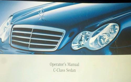 2007 mercedes benz operator's manual c-class sedan