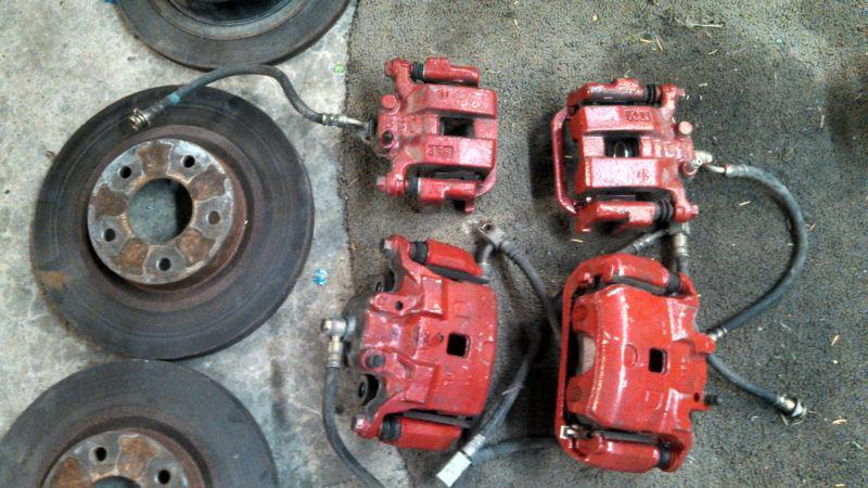 2005 nissan 350z touring oem brake calipers lines and rotors 