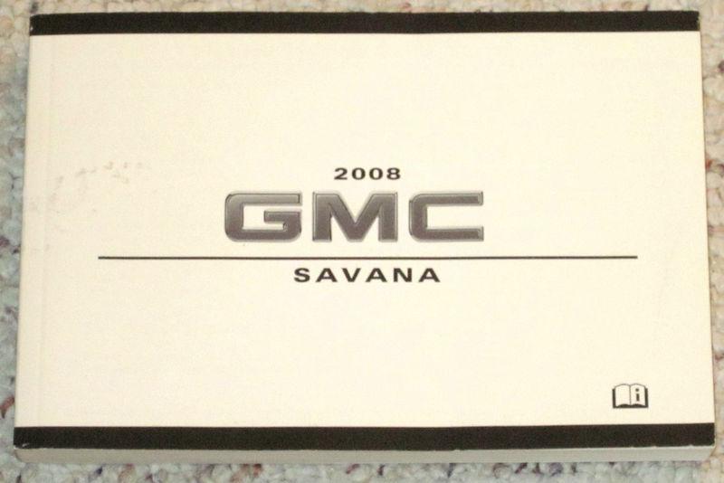 2008 gmc savana owners manual