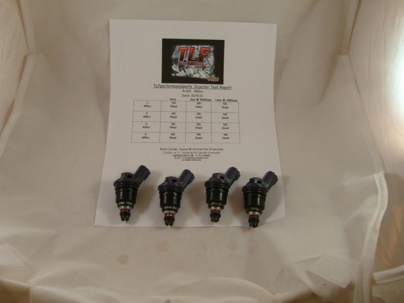 Nissan 200sx,240sx 400cc sr20det set of 4 side feed direct fit fuel injectors