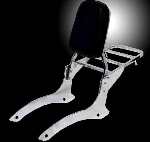 Backrest sissy bar w/luggage rack for 00-11 yamaha v-star xvs 1100 classic drag