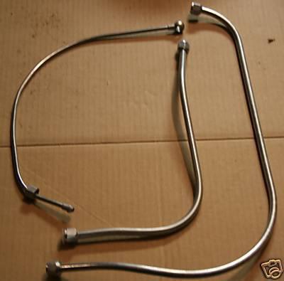 Harley 45" flathead oil line set solo & servi-car (191)