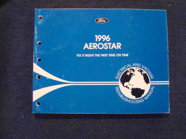 1996 ford aerostar van factory shop service electrical/wiring repair manual book