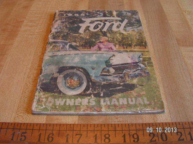 1955 ford original owner's / owners manual