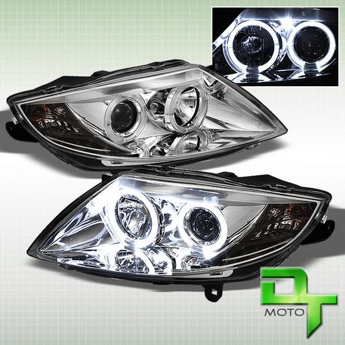 03-08 bmw z4 dual led halo projector clear headlights lights lamps hid version