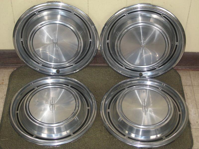 1969 oldsmobile hub caps 14" wheel covers olds set of 4