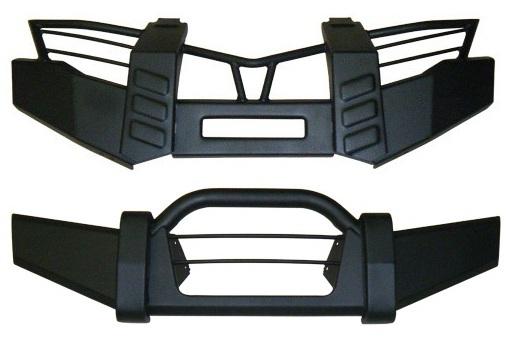 Yamaha grizzly 550 & 700 front & rear brush guard (black) -new-