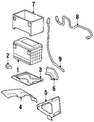 Gmc 10399558 genuine oem factory original battery tray support