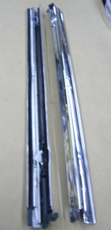 55,56,57 chevy 2 door hardtop window flipper trim pair restored to show quality