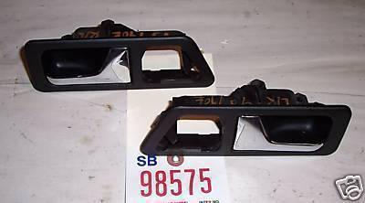 Mercedes 92 190e interior door handle rear chr/blk 1992