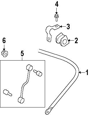 Ford n605920s439 genuine oem factory original stabilizer bar bolt