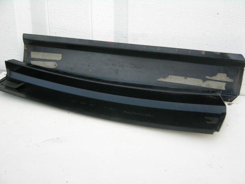 79 93 vw cabriolet rabbit mk1 "b" pillar exterior trim pair