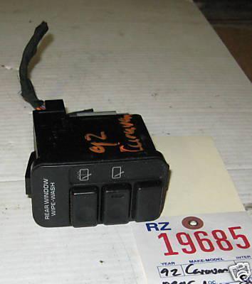 Dodge 93 caravan rear window wiper switch/control 1993