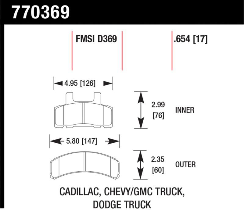 Hawk performance 770369 premium oes; disc brake pads