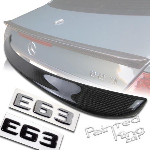 05 06 07 08 mercedes-benz e-class e55 w211 a style trunk spoiler carbon fiber