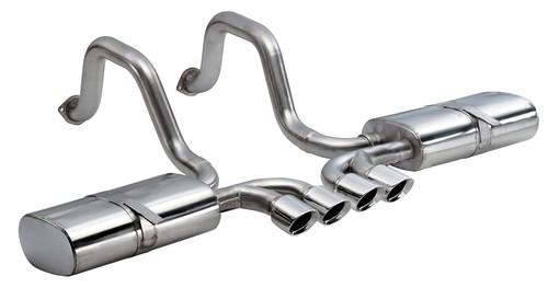 Corsa performance 14139 pace axle-back exhaust system 97-04 corvette