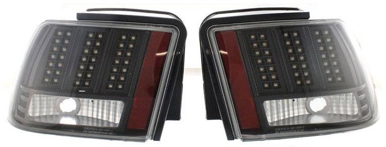 Led clear tail light brake lamp rear lens/housing pair set driver/passenger side