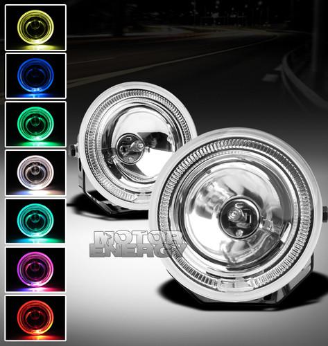 Universal 4.5" 7 color halo bumper fog light jeep mazda mercedes-benz mitsubishi