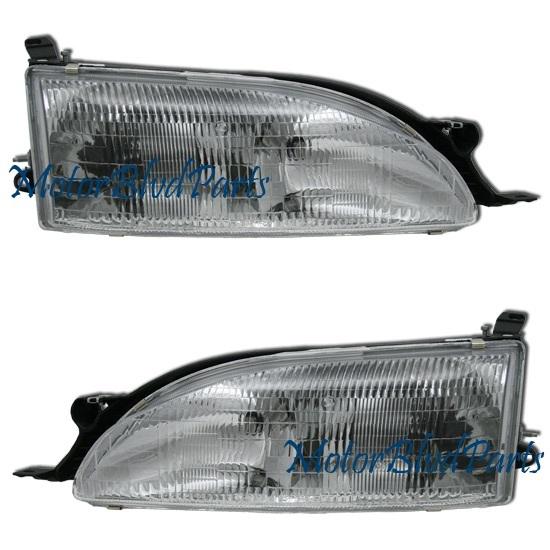 95-96 camry headlights headlamps driver+passenger pair