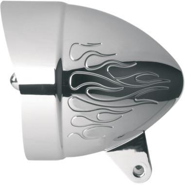 Headwinds 1-5406ca 5.75" chrome mariah bullet flames headlight housing