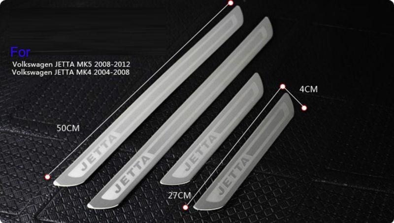 Door sill scuff plate guards refit for vw jetta mk5 08-2012 mk4 2004 05 06 07 08