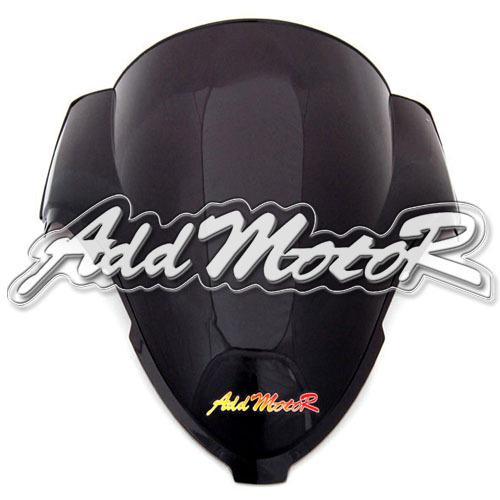 Black windscreen double bubble windshield for hayabusa gsx1300r 96-07