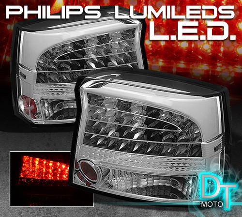 09-10 dodge charger philips-led perform clear tail lights lamps left+right