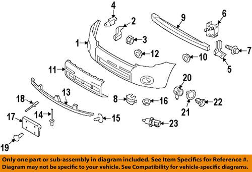 Ford oem 8l8z17e814a bumper mounting kit-support