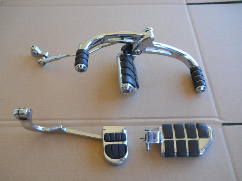 89 gl1500 goldwing kuryakyn chrome heel toe shifter - footpegs - brake pedal