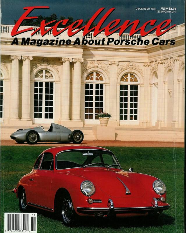 Exelence a magazine about porsche cars old vintage december 1988