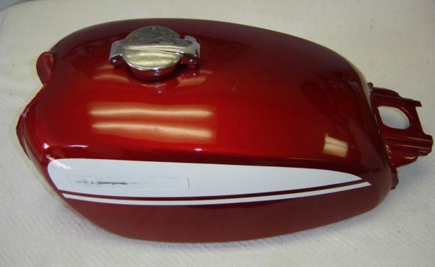 Nos honda cl450 k3 scrambler 1970 gas tank complete with gas cap candy red nib