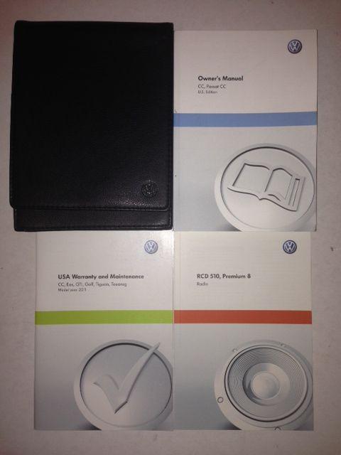 2011 volkswagen cc, passat cc owner's manual with case