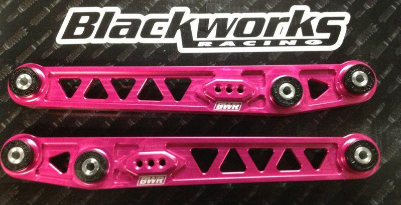 Blackworks bwr pink lower control arms lca ef eg dc 88-95 civic 90-01 int