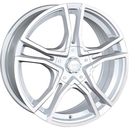 18x7.5 hypersilver akita ak-85 wheels 5x100 5x4.5 +42 ford crown vic probe