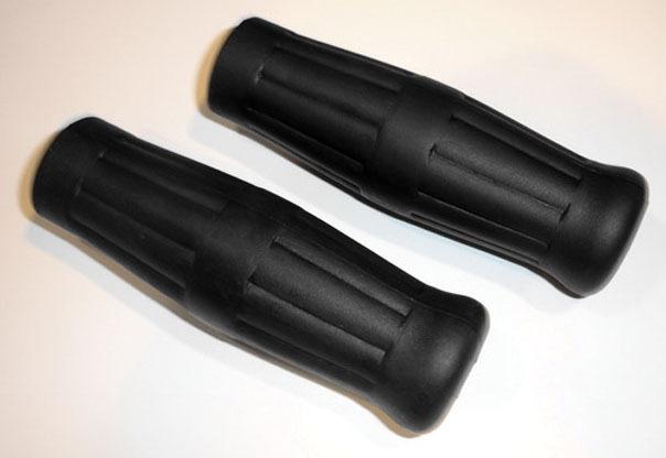 Joker machine radial rubber grips for 1 in handlebars pair black h-d all years