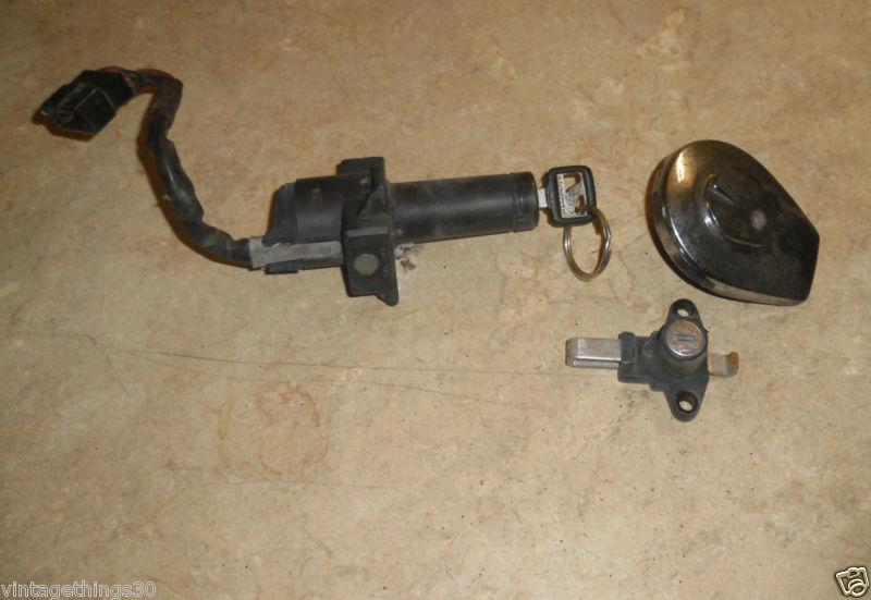 Honda 1983 v45 magna ignition, gas cap, helmet lock with key 