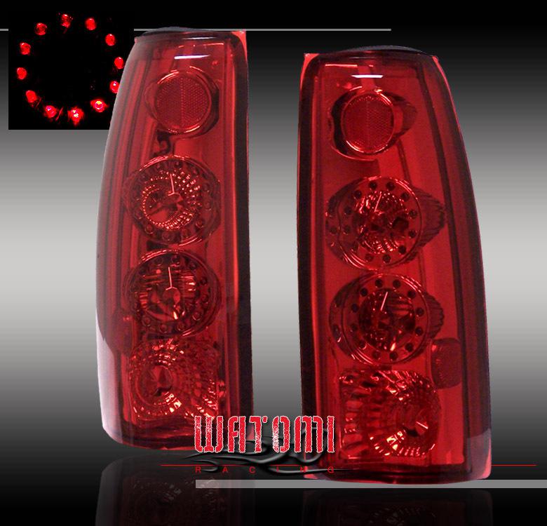 88-98 chevy silverado/gmc sierra c10 led tail light red