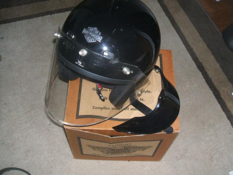 Harley-davidson womens 3/4 helmet w/face shield